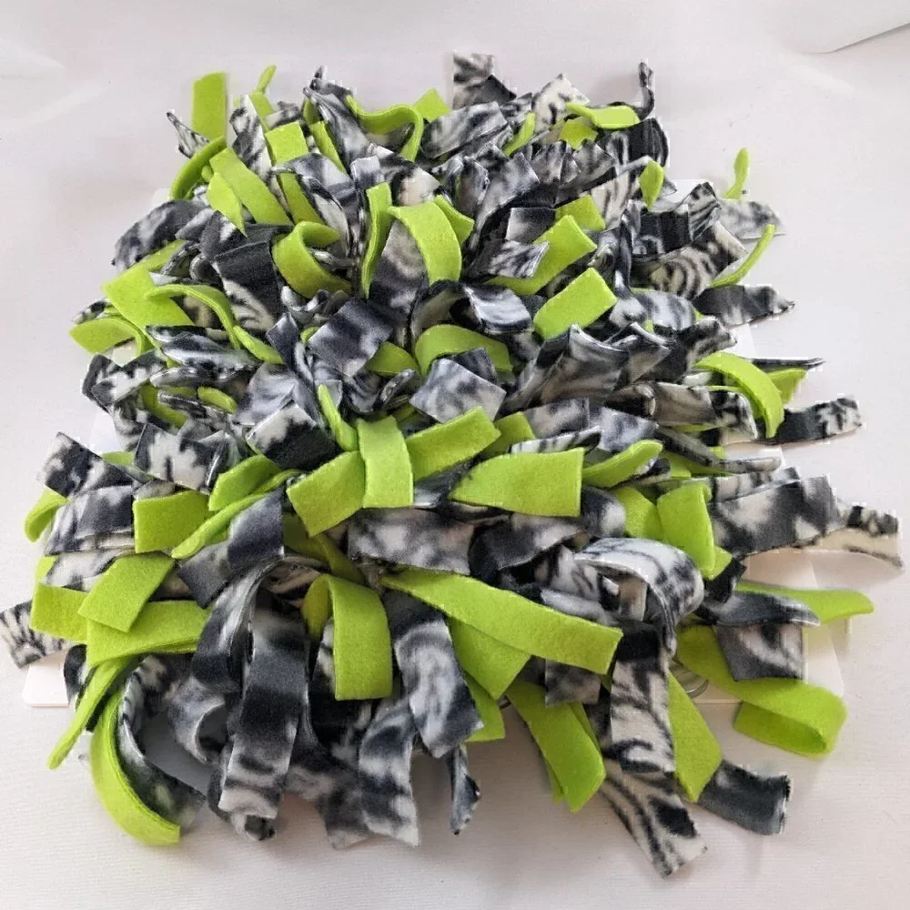 NEW Dog/Cat Snuffle Mat - Black/Green/Floral #7